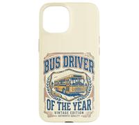 Custodia per iPhone 15 Bus Driver of the Year Vintage Fun Appreciation