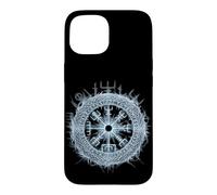 Custodia per iPhone 15 Bussola vichinga Vegvisir Walhalla rune nordica