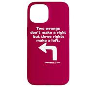 Custodia per iPhone 15 Caddyshack Two Wrongs Don't Make a Right