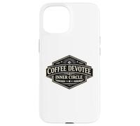 Custodia per iPhone 15 Caffè Devotee Inner Circle Divertente Caffeina Design