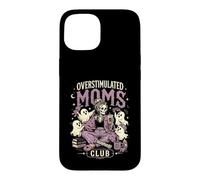 Custodia per iPhone 15 Caffè iperstimolato per bambini Moms Club Spooky Season Ghost