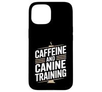 Custodia per iPhone 15 Caffeina E Canine Training Dog Trainer Caffè