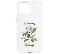 Custodia per iPhone 15 Camellia Society Giardinieri di fiori Arte botanica