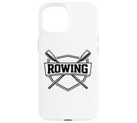 Custodia per iPhone 15 Canottaggio Team Atleta Rower Lover Badge Coach Appassionato