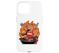 Custodia per iPhone 15 Capybara Cooking Grill BBQ Funny Gift Capybara