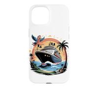 Custodia per iPhone 15 Caribbean Cruise Ship Vacation Cruising
