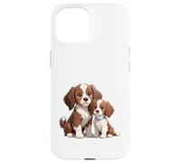 Custodia per iPhone 15 Carino Cavalier King Charles Spaniel Cani