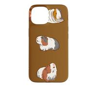 Custodia per iPhone 15 Carino tipi di porcellini d'India per i proprietari e gli amanti della cavia