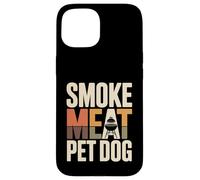 Custodia per iPhone 15 Carne affumicata per cani, divertente barzelletta alla griglia