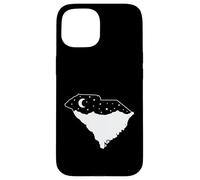 Custodia per iPhone 15 Carolina del sud, mappa, con, orizzonte,