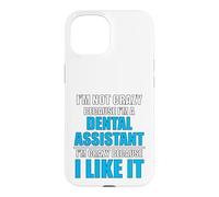 Custodia per iPhone 15 Carriera dentale Ama il mio lavoro Pazzo assistente dentale