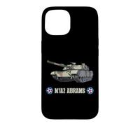 Custodia per iPhone 15 Carro armato principale dell'esercito americano M1A2 Abrams