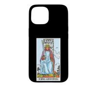 Custodia per iPhone 15 Carta dei tarocchi del re delle spade Occulto Credenze Divinazione Magia