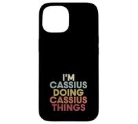 Custodia per iPhone 15 Cassius Name Cassius Personalized Name First Given