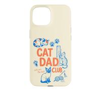 Custodia per iPhone 15 Cat Dad Club Funny Cat Lover Father's Day