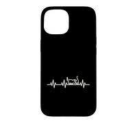 Custodia per iPhone 15 Cat Love Heartbeat Vita Cuore ECG Pulse
