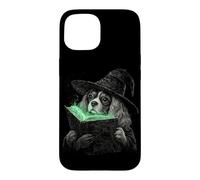 Custodia per iPhone 15 Cavalier King Charles Spaniel Halloween Dog Lover Strega