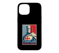 Custodia per iPhone 15 Cavaliere del Santo Crociato Armatura TEMPLAR DEUS VULT