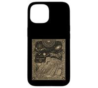 Custodia per iPhone 15 Celeste Jaguar Costellazione Tarocchi Carta Luna Giungla