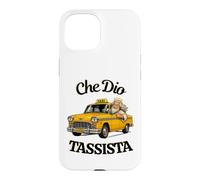Custodia per iPhone 15 Che Dio tassista - Design divertente e umoristico