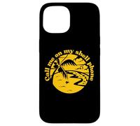Custodia per iPhone 15 Chiamami sul mio telefono Shell Ocean Beach Vibe