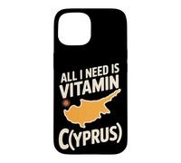 Custodia per iPhone 15 Cipro All I Need Is Vitamin Cyprus Bandiera L'isola di Cipro