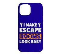Custodia per iPhone 15 Citazione Exit Room I Make Escape Rooms Look Easy Group Game