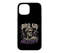Custodia per iPhone 15 Citazioni sullo stoicismo di Bro Go Meditate Marcus Aurelio