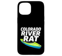 Custodia per iPhone 15 Colorado River Rat Kayak Whitewater Rafting