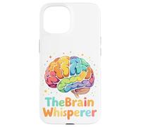 Custodia per iPhone 15 Colorful Love Science Anatomia umana Il sussurro al cervello