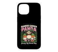 Custodia per iPhone 15 Coltivare la mia cosa preferita Bamboo Garden Panda