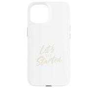 Custodia per iPhone 15 Cominciamo: progettazione tipografica con script minimale