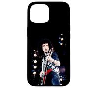Custodia per iPhone 15 Concerto tributo a Brian May Queen Freddie Mercury 1992