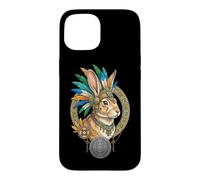 Custodia per iPhone 15 Coniglio azteco Messico Azteco Tribale Antica Civiltà