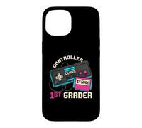 Custodia per iPhone 15 Controller Class 1st Grader First Grade Retro Gamer Kid