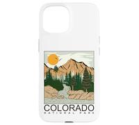 Custodia per iPhone 15 Cool Colorado the Rocky Mountains Illustration Graphic