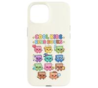 Custodia per iPhone 15 Cool Kids Leggi Libri Insegnante Bookworm Bibliotecario Amante dei libri