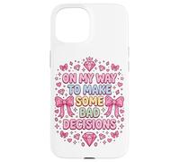 Custodia per iPhone 15 Coquette Bows Divertenti E Cattive Decisioni Viaggio Per Ragazze Vacanze Al Mare