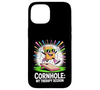Custodia per iPhone 15 Cornhole My Therapy Session Fun Vibes