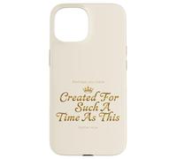 Custodia per iPhone 15 Corona Esther 4:14 Creato Tale Tempo Fede