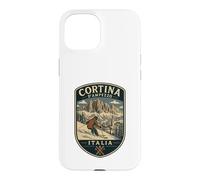 Custodia per iPhone 15 Cortina d'Ampezzo Sciare Famiglia Cortina Dolomiti