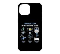 Custodia per iPhone 15 Cosa faccio nel mio tempo libero Appassionato di sci Divertente Sciatore
