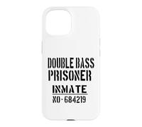 Custodia per iPhone 15 Costume di Halloween con contrabbasso o numero prigioniero
