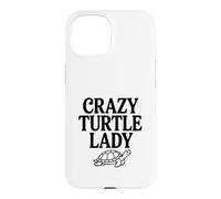 Custodia per iPhone 15 Crazy Turtle Lady Adorabile amante delle tartarughe