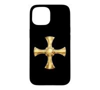 Custodia per iPhone 15 Croce di Cuthbert - Antichi simboli cristiani