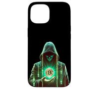 Custodia per iPhone 15 Crypto Hooded Mage Digital Coin Energy