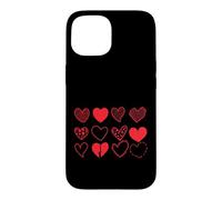 Custodia per iPhone 15 Cuori Set Dodici Variazioni