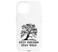 Custodia per iPhone 15 Curious Stay Inspirationa Wild Tree Silhouette Nature Lover