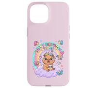 Custodia per iPhone 15 Cute Baby Capybara Birthday Cappy Birthday to Me Girls