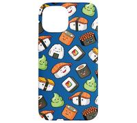 Custodia per iPhone 15 Cute Kawaii Kids Womens Girls Cartoon Pattern Sushi Lover